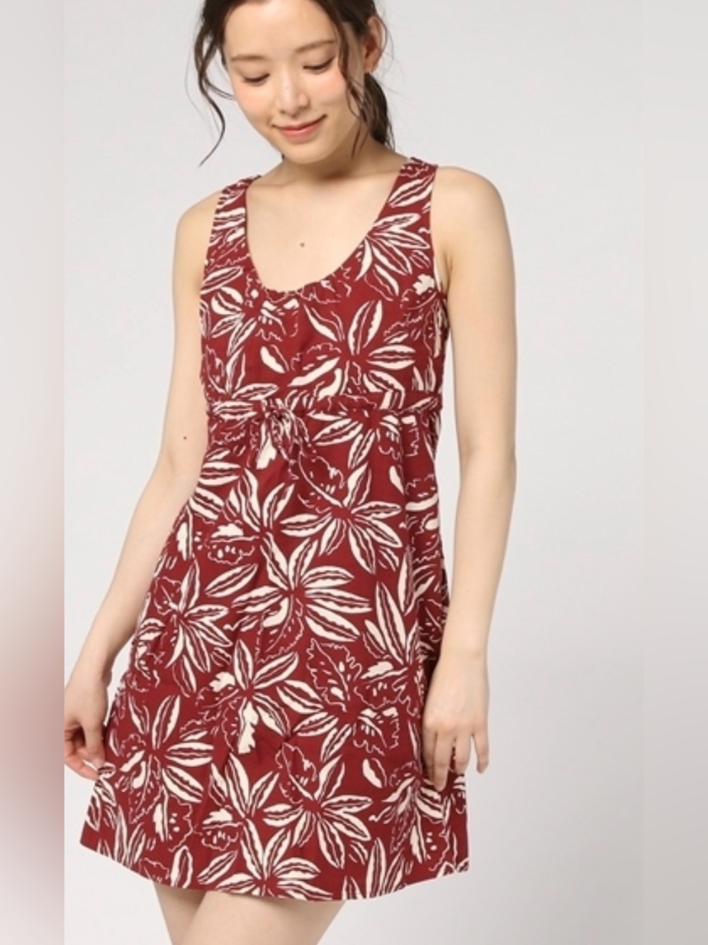 Patagonia Women's Limited Edition Pataloha Drumfire Red Dress Hawaiian Sz 8